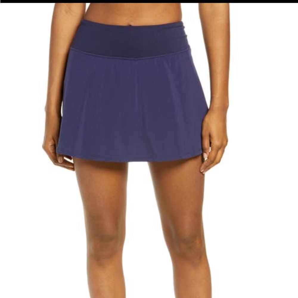 Zella suns out performance tennis golf skirt skort in navy nightfall small
